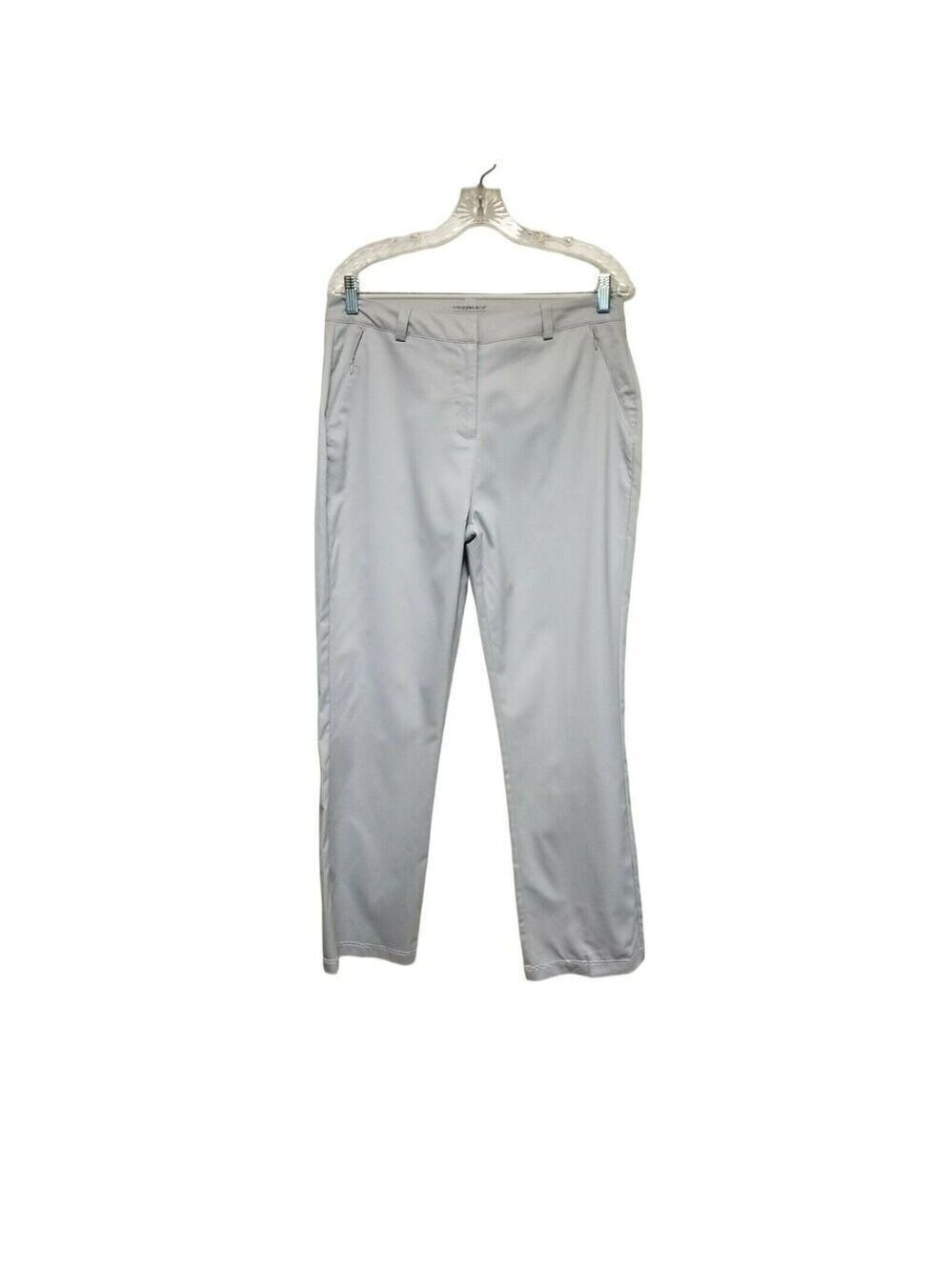 Maggie Lane Women's Flat Front Tech Golf Pants Active Athletic Gray Size 8
